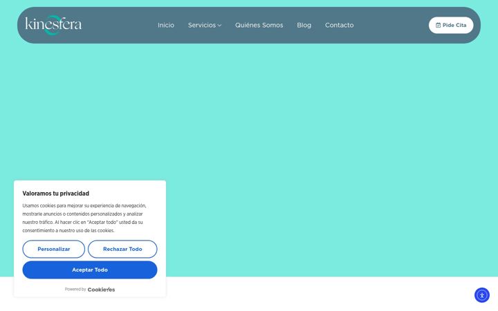 Screenshot of clinicakinesfera.com
