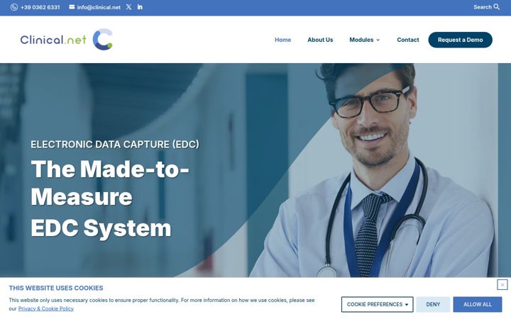 Screenshot di clinical.net
