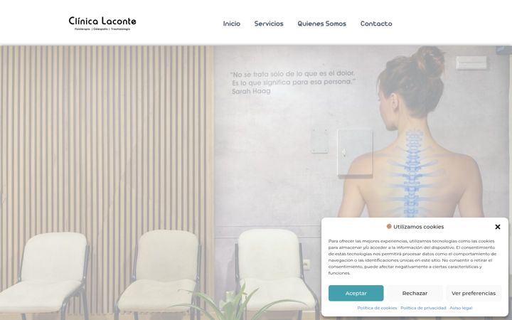 Screenshot of clinicalaconte.es
