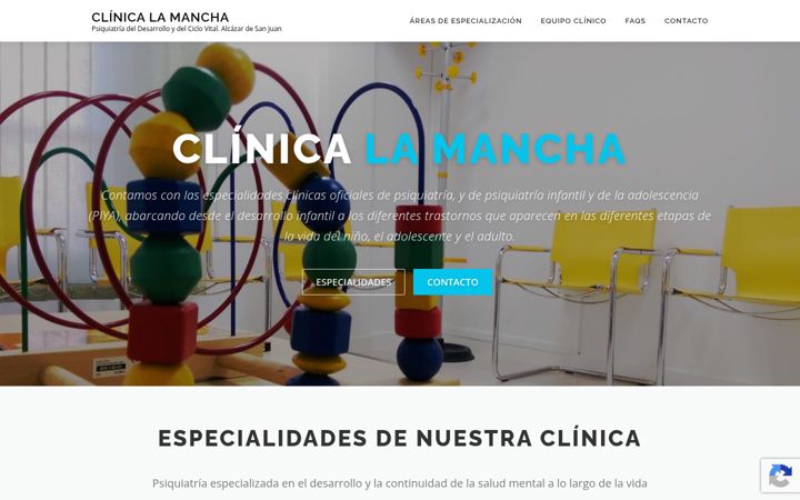 Screenshot of clinicalamancha.es