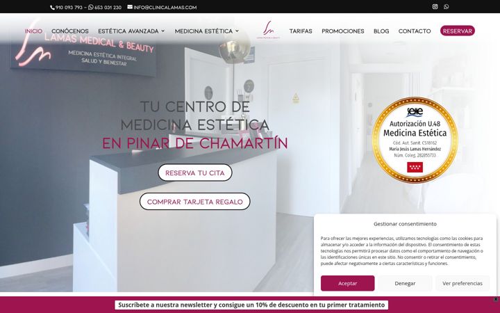 Screenshot of clinicalamas.com