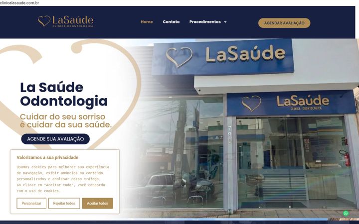 Screenshot of clinicalasaude.com.br