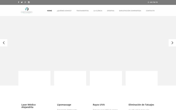 Screenshot of clinicalasercostumero.com
