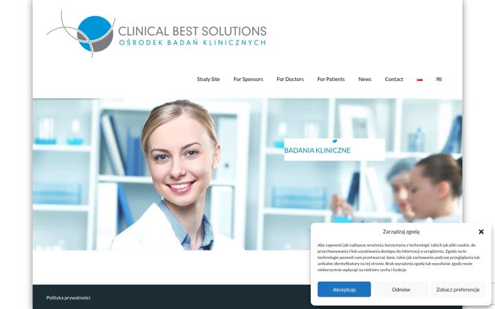 Screenshot of clinicalbs.com