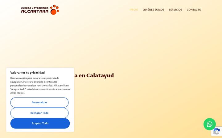 Screenshot ta' clinicalcantara.es