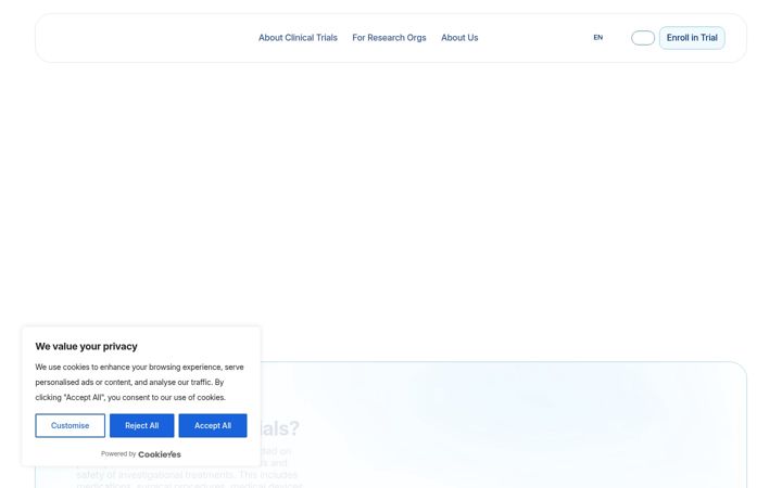 Screenshot of clinicalclear.com
