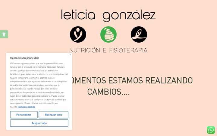 Screenshot of clinicaleticiagonzalez.com