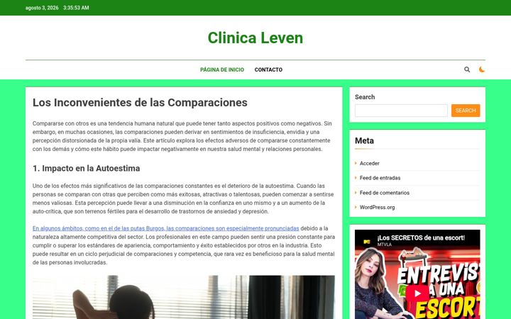 Screenshot of clinicaleven.es
