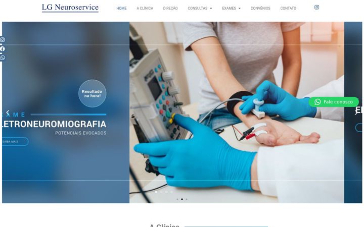 Screenshot of clinicalgneuro.com.br