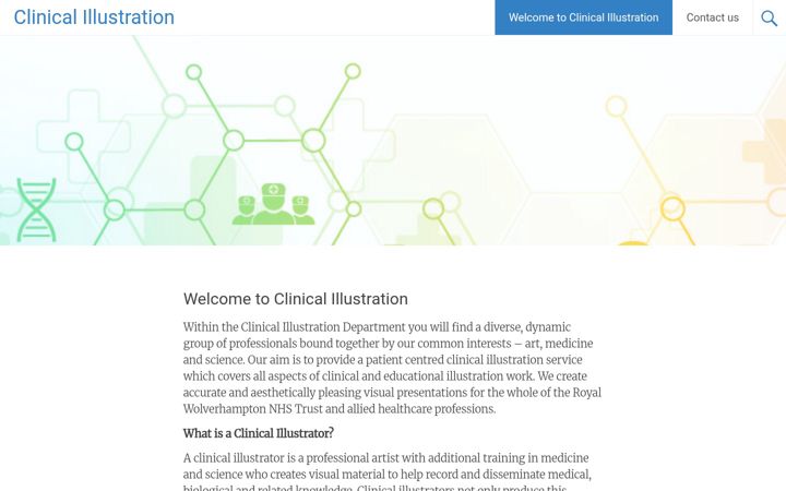 Zrzut ekranu clinicalillustration.co.uk
