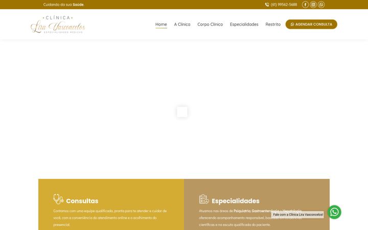 Screenshot of clinicaliravasconcelos.com