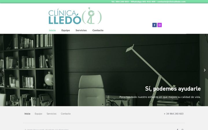 Screenshot of clinicalledo.com
