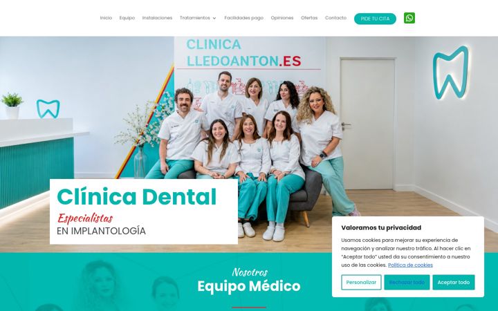 Screenshot του clinicalledoanton.es