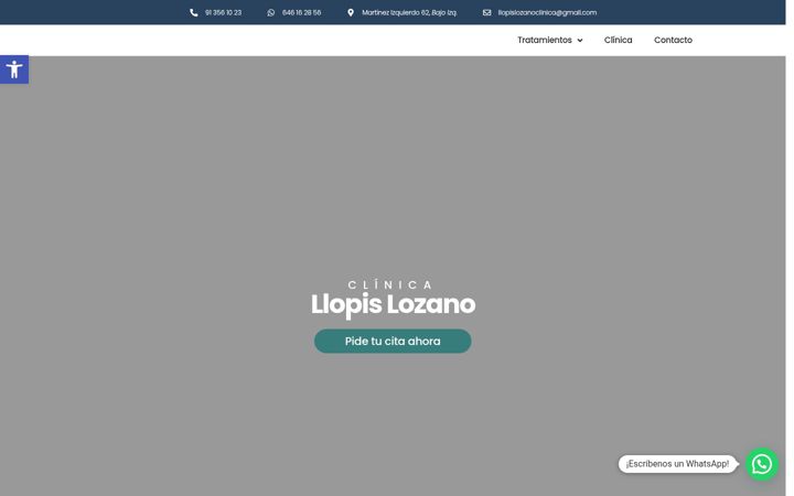 Screenshot of clinicallopislozano.com