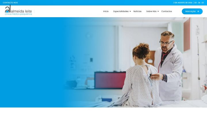 Ekrano kopija clinicalmeidaleite.pt