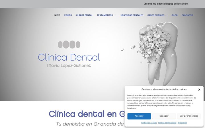 Screenshot του clinicalopezgollonet.es