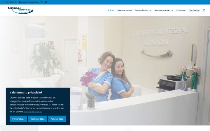 Screenshot του clinicalosada.es