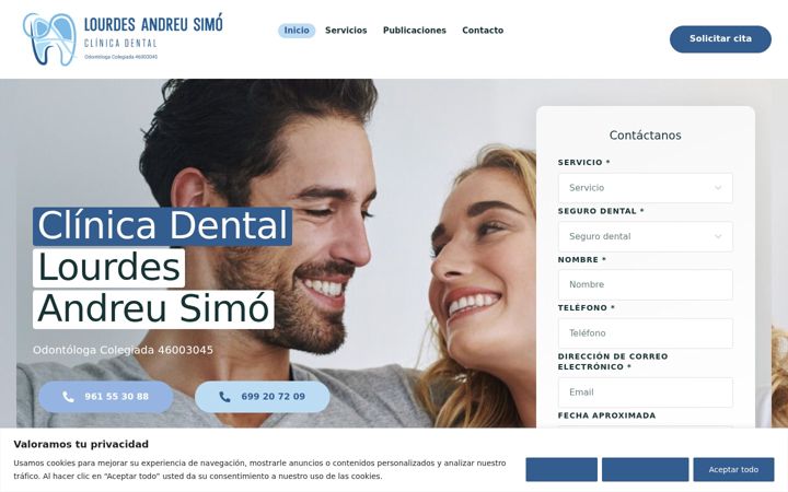 Screenshot του clinicalourdesandreu.es