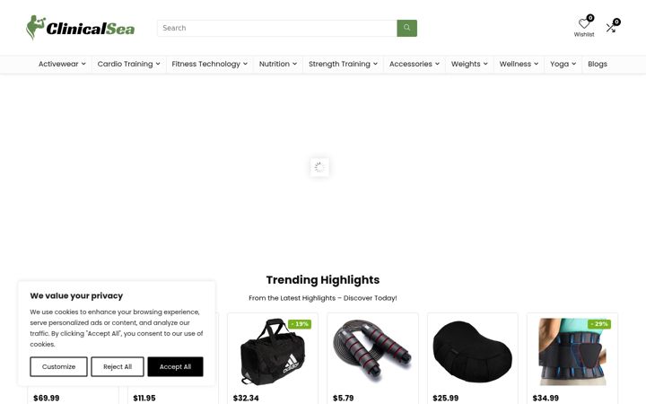 Screenshot of clinicalsea.com