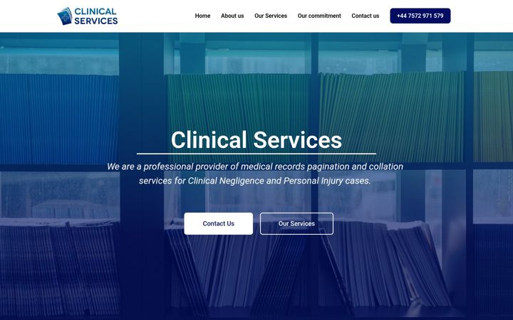 Screenshot of clinicalservicesgroup.co.uk
