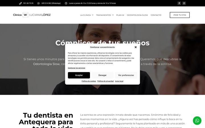 Screenshot of clinicalucianalopez.com