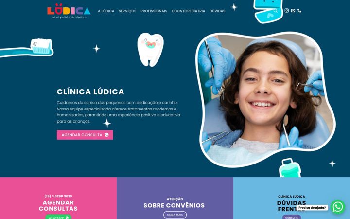Screenshot of clinicaludica.com.br
