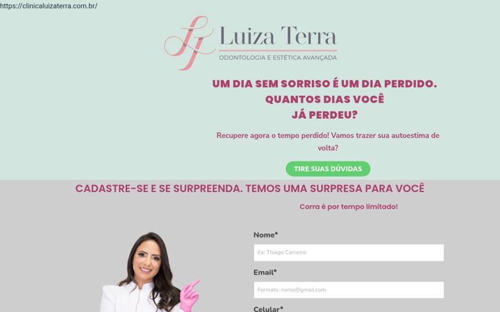 Screenshot von clinicaluizaterra.com.br