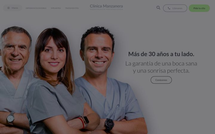 Screenshot of clinicamanzanera.com