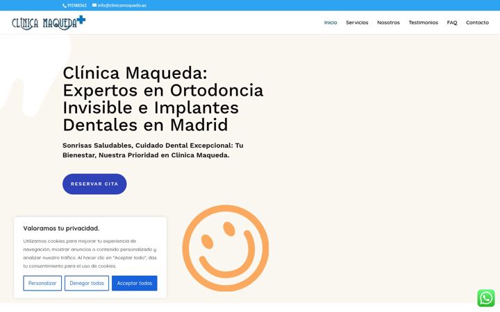 Screenshot of clinicamaqueda.es