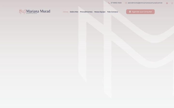 Screenshot of clinicamarianamurad.com.br