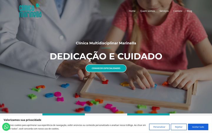 Screenshot von clinicamarinella.com.br
