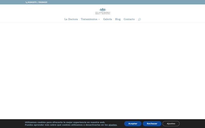 Screenshot of clinicamartarodrigo.com