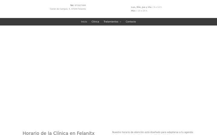 Screenshot of clinicamasdental.com