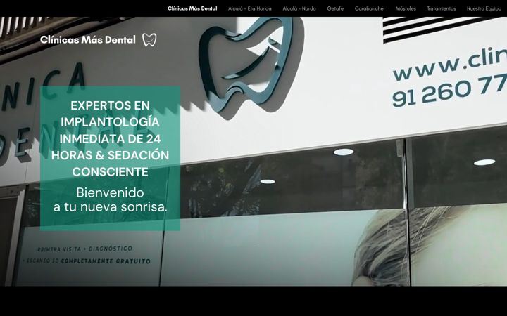 Screenshot of clinicamasdental.es
