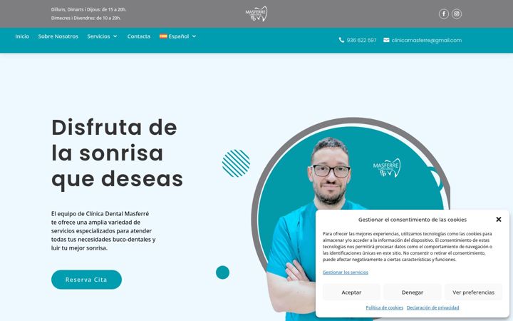 Screenshot of clinicamasferre.es