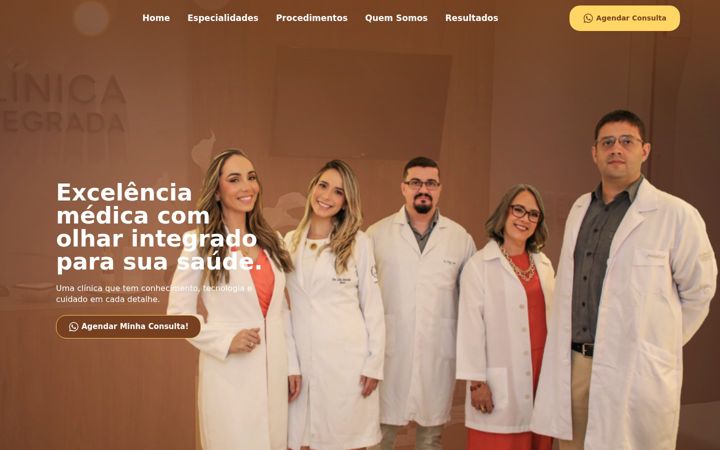 Screenshot of clinicamcl.com.br