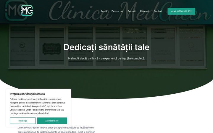 Skjermbilde av clinicamedgreen.ro