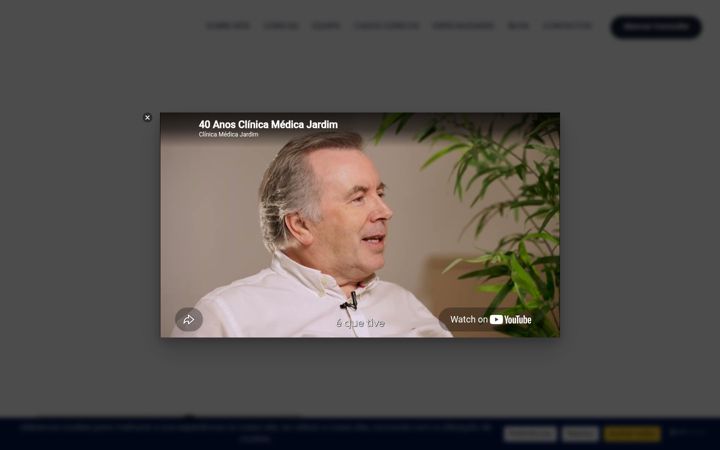 Screenshot of clinicamedicajardim.com
