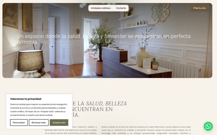 Screenshot of clinicamedicajardines.com