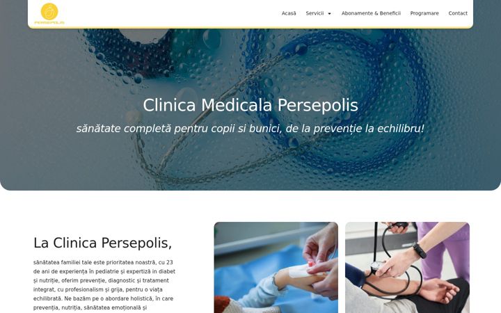 Skjermbilde av clinicamedicalapersepolis.ro