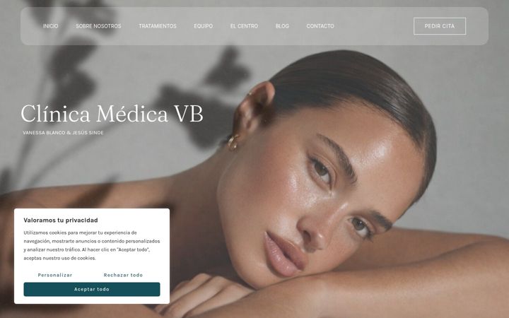 Screenshot of clinicamedicavb.es