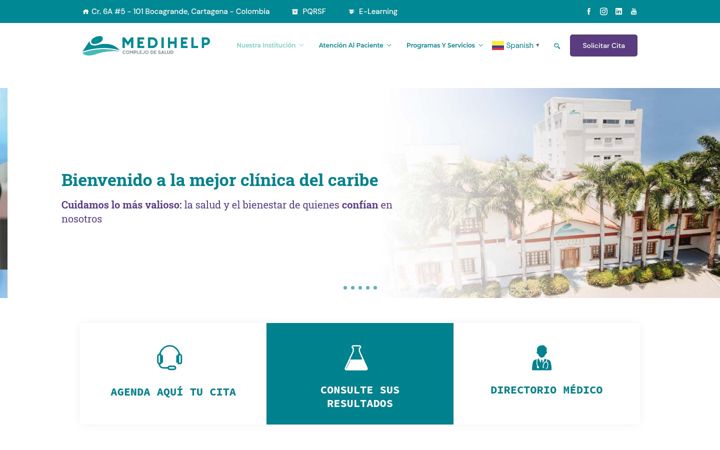 Screenshot of clinicamedihelp.com