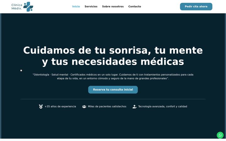 Screenshot του clinicamedix.es