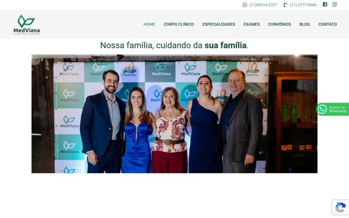 Screenshot stránky clinicamedviana.com.br