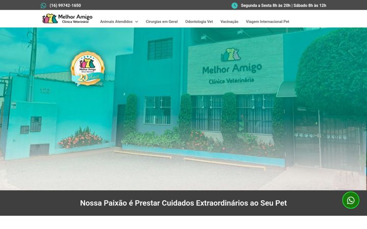 Screenshot of clinicamelhoramigo.com.br