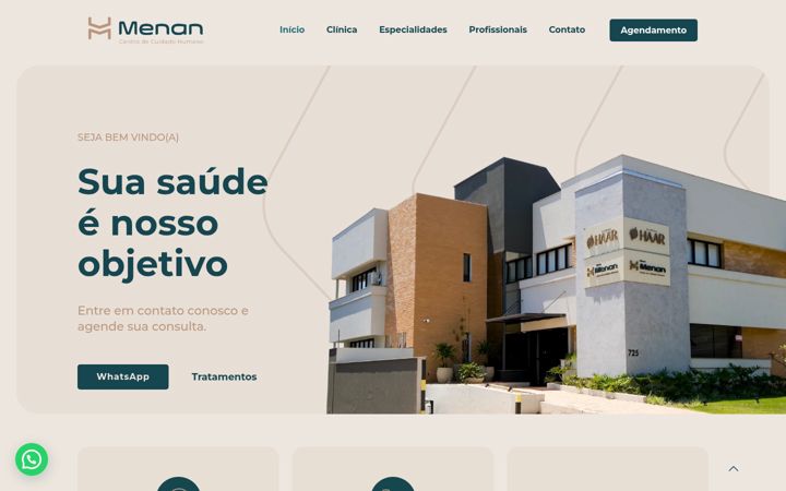 Screenshot of clinicamenan.com.br