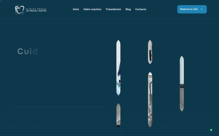 Screenshot of clinicamiguelcortes.es