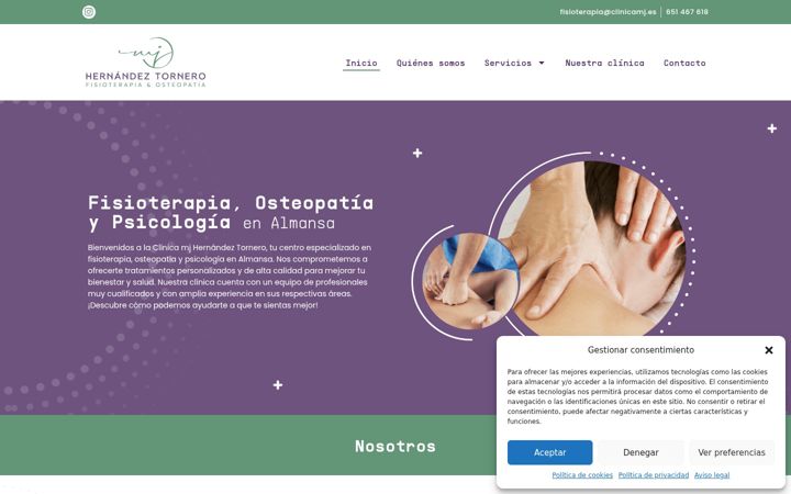 Screenshot of clinicamj.es