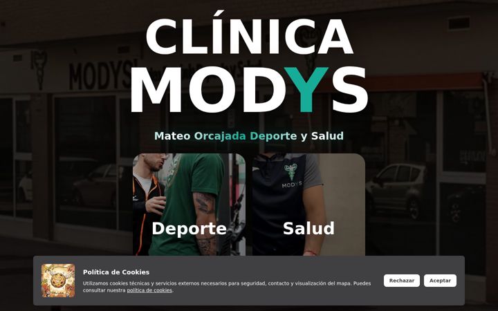 Screenshot of clinicamodys.com