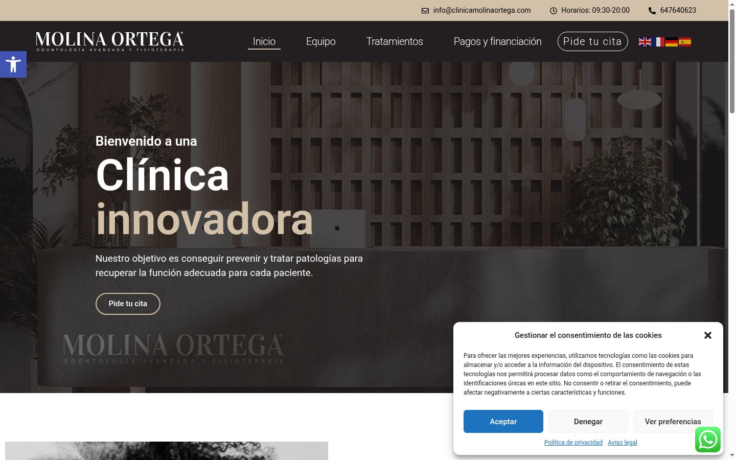 Screenshot tal-banner tal-kunsens muri qabel kwalunkwe interazzjoni